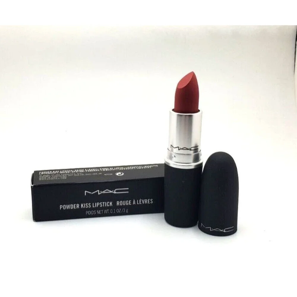 MAC Powder Kiss Matte Lipstick ~ Muted Pinky Red ~STAY CURIOUS #923